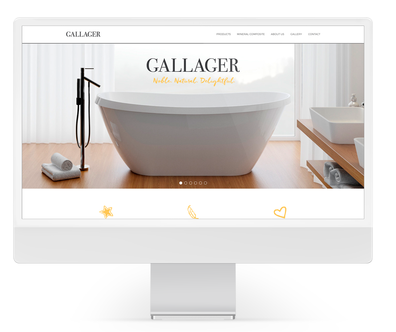 strona internetowa dla marki Galager